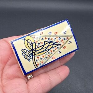Süar Turkish Trinket Box Hand Carved Painted Tugra Sultan Signature Turkiye